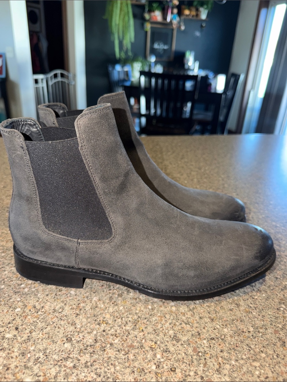 Thursday Boot Company Grey Suede Chukka Chelsea Boots